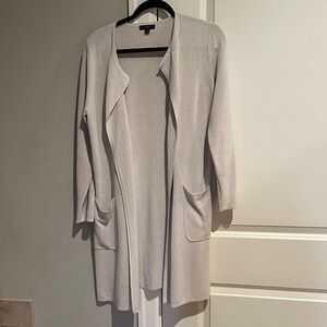 J. Crew Soft Cream Open-Front Cardigan